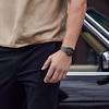 Thumbnail Image 2 of Men's Bulova Modern Gemini Diamond Accent Black Tonneau Watch (Model: 98D177)