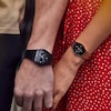 Thumbnail Image 2 of Ladies' Bulova Modern Gemini Diamond Accent Rose-Tone Strap with Tonneau Black Dial (Model: 97P158)