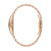 Thumbnail Image 3 of Ladies' Bulova Modern Gemini Diamond Accent Rose-Tone Strap with Tonneau Black Dial (Model: 97P158)