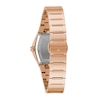 Thumbnail Image 3 of Ladies' Bulova Modern Gemini Diamond Accent Rose-Tone Strap with Tonneau Black Dial (Model: 97P158)