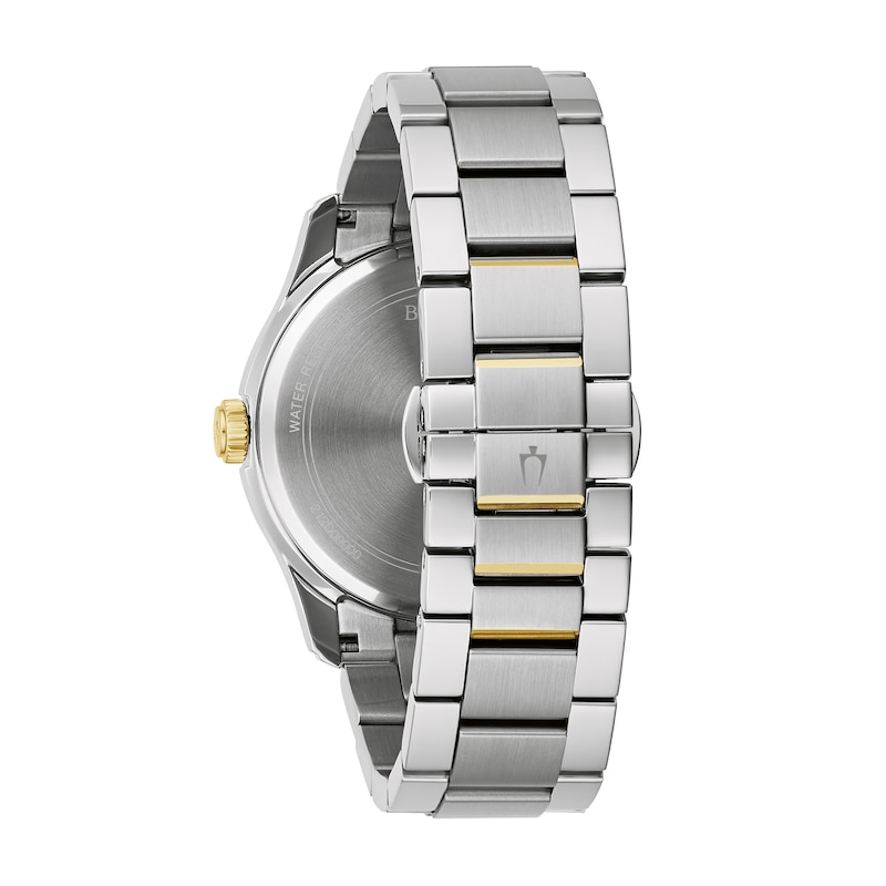Main Image 3 of Men's Bulova Classic Wilton Two-Tone Watch with Silver-Tone Dial (Model: 98B391)