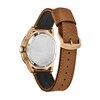 Thumbnail Image 1 of Men's Citizen Eco-Drive® Avion Rose-Tone Brown Leather Strap Watch with Black Dial (Model: AW1733-09E)