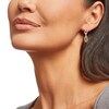 Thumbnail Image 2 of 0.10 CT. T.W. Diamond Paper Clip Link Drop Earrings in Sterling Silver and 10K Gold