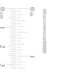 Thumbnail Image 3 of 0.20 CT. T.W. Diamond Graduated Linear Drop Earrings in 10K White Gold