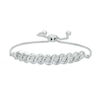 Thumbnail Image 0 of 0.25 CT. T.W. Diamond Twist Bolo Bracelet in Sterling Silver – 9.5"