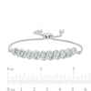 Thumbnail Image 2 of 0.25 CT. T.W. Diamond Twist Bolo Bracelet in Sterling Silver – 9.5"