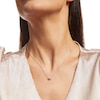 Thumbnail Image 2 of 0.06 CT. T.W. Diamond Frame Necklace in Sterling Silver