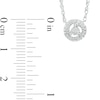 Thumbnail Image 3 of 0.06 CT. T.W. Diamond Frame Necklace in Sterling Silver