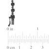 CT. T.W. Black Multi-Diamond Alternating Bead Link Necklace in Sterling Silver with Black Rhodium Plate – 17