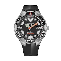 Men's Citizen Eco-Drive® Promaster ORCA Black Strap Watch With Black Dial (Model: BN0230-04E)