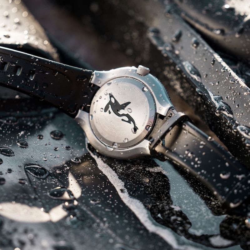 Main Image 5 of Men's Citizen Eco-Drive® Promaster ORCA Black Strap Watch With Black Dial (Model: BN0230-04E)