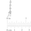 Thumbnail Image 4 of 0.50 CT. T.W. Multi-Diamond Alternating Bead Link Necklace in Sterling Silver – 17"