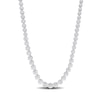 0.50 CT. T.W. Diamond Graduated Tennis Necklace in Sterling Silver – 17"