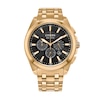 Thumbnail Image 1 of Men's Citizen Eco-Drive® Classic Gold-Tone Chronograph Watch with Black Dial (Model: CA4512-50E)