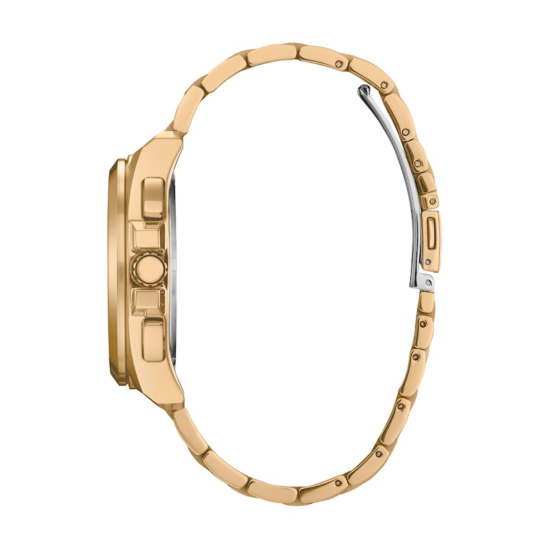 Main Image 3 of Men's Citizen Eco-Drive® Classic Gold-Tone Chronograph Watch with Black Dial (Model: CA4512-50E)