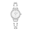 Ladies' Citizen Quartz Classic Crystal Accent Bangle Watch with White Dial (Model: EZ7011-88A)