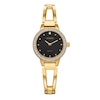 Thumbnail Image 0 of Ladies' Citizen Quartz Classic Crystal Accent Gold-Tone Bangle Watch with Black Dial (Model: EZ7012-85E)