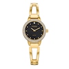 Thumbnail Image 1 of Ladies' Citizen Quartz Classic Crystal Accent Gold-Tone Bangle Watch with Black Dial (Model: EZ7012-85E)