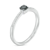 Thumbnail Image 2 of 0.25 CT. T.W. Black and White Diamond Promise Ring in Sterling Silver
