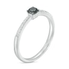 Thumbnail Image 3 of 0.25 CT. T.W. Black and White Diamond Promise Ring in Sterling Silver