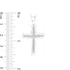 Thumbnail Image 5 of Men's 0.31 CT. T.W. Diamond Cross Necklace Charm and Bracelet Set in Sterling Silver – 8.5"