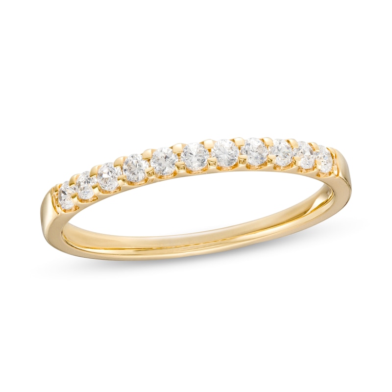 Main Image 1 of 0.25 CT. T.W. Certified Diamond Eleven Stone Anniversary Band in 14K Gold (I/SI2)