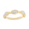 Thumbnail Image 0 of 0.065 CT. T.W. Marquise-Shaped Multi-Diamond Twist Anniversary Band in 10K Gold