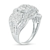 Thumbnail Image 2 of 2.00 CT. T.W. Multi-Diamond Bypass Trio Ring in 10K White Gold