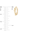 Thumbnail Image 2 of Child's Butterfly Hoop Earrings in 14K Gold