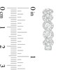 Thumbnail Image 2 of 1.00 CT. T.W. Diamond Twist Hoop Earrings in 10K White Gold