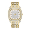 Thumbnail Image 1 of Men's Bulova Octava Crystal Gold-Tone Watch with Octagonal White Dial (Model: 98A295)