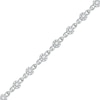 Thumbnail Image 1 of 1.50 CT. T.W. Multi-Diamond Alternating Link Line Bracelet in 10K White Gold - 7.25"