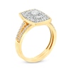 Thumbnail Image 3 of 0.95 CT. T.W. Emerald-Shaped Multi-Diamond Bridal Set in 10K Gold