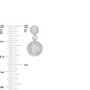 Thumbnail Image 4 of 1.69 CT. T.W. Multi-Diamond Double Frame Pendant and Drop Earrings Set in 10K White Gold