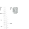 Thumbnail Image 4 of 0.94 CT. T.W. Octagonal Multi-Diamond Double Frame Pendant and Stud Earrings Set in 10K White Gold