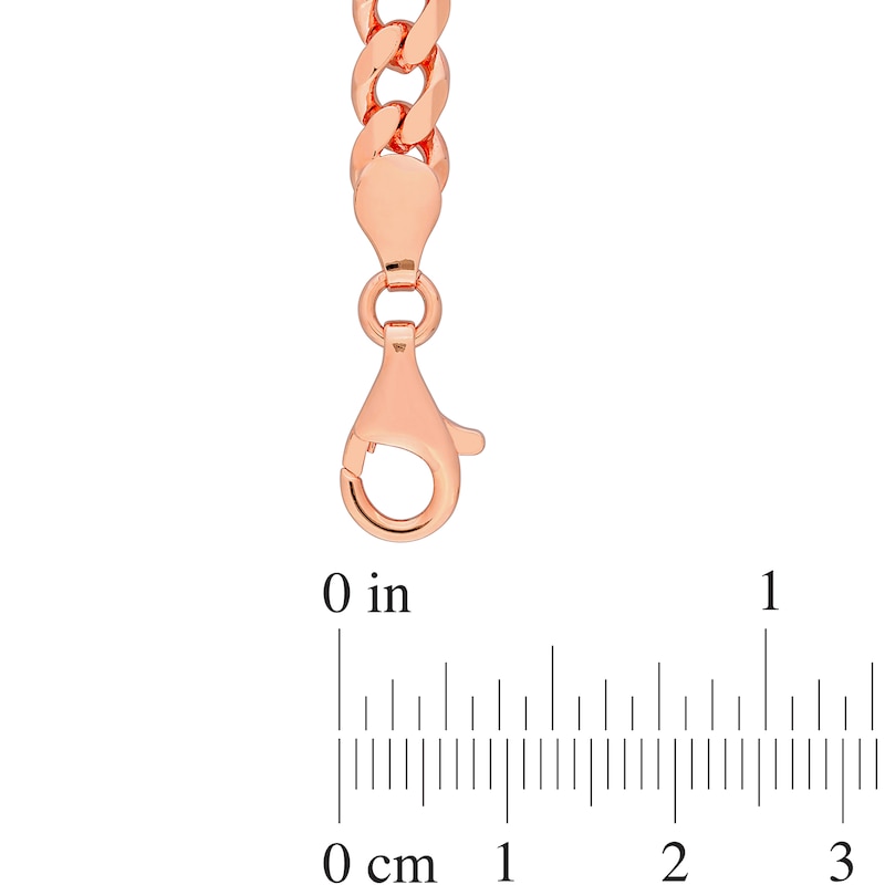 Main Image 3 of Oval Opal Five Stone Bracelet in Sterling Silver with 18K Rose Gold Plate - 7.25"
