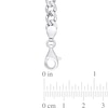 Thumbnail Image 3 of Octagonal Blue Lab-Created Sapphire Five Stone Bracelet in Sterling Silver - 7.25"