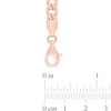 Thumbnail Image 3 of Octagonal Amethyst Five Stone Bracelet in Sterling Silver with 18K Rose Gold Plate - 7.25"