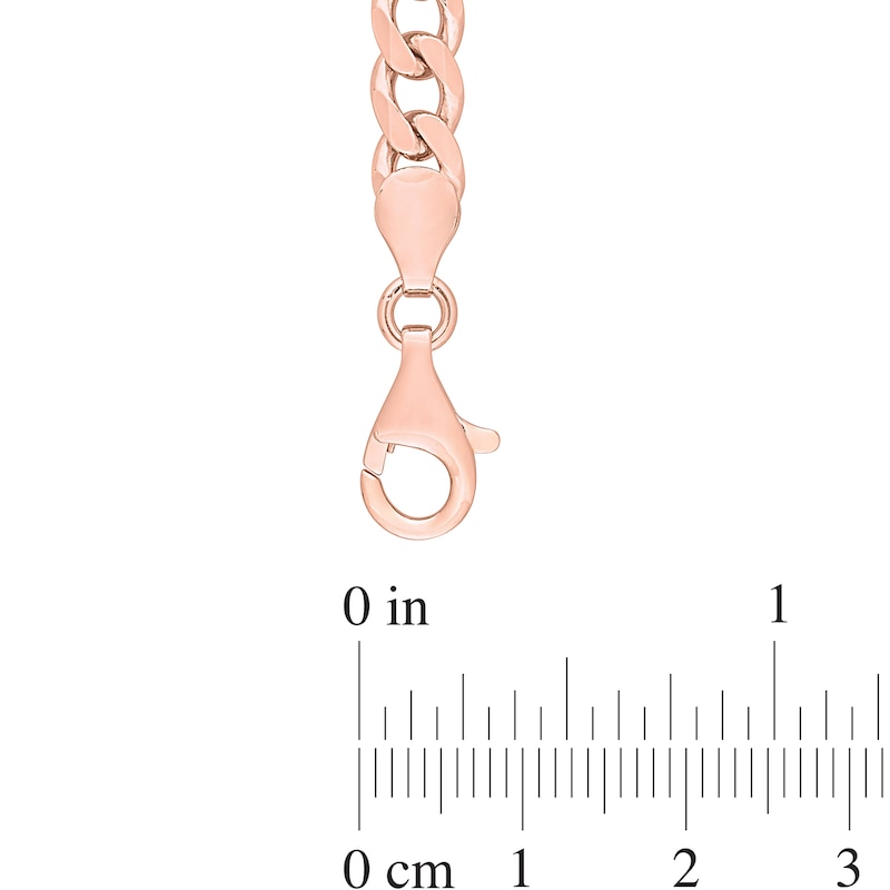 Main Image 3 of Octagonal Amethyst Five Stone Bracelet in Sterling Silver with 18K Rose Gold Plate - 7.25"