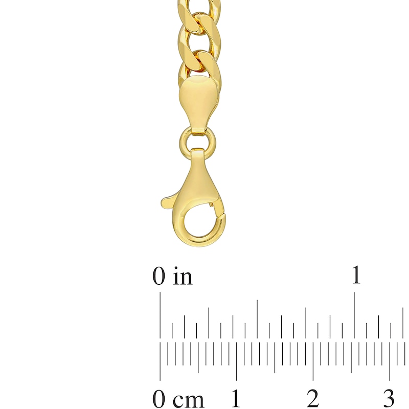 Main Image 3 of Octagonal Peridot Five Stone Bracelet in Sterling Silver with 18K Gold Plate - 7.25"
