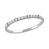 Thumbnail Image 0 of 0.08 CT. T.W. Diamond Trio Nine Stone Band in 10K White Gold