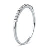 Thumbnail Image 1 of 0.08 CT. T.W. Diamond Trio Nine Stone Band in 10K White Gold