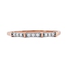 Thumbnail Image 3 of 0.08 CT. T.W. Diamond Trio Nine Stone Band in 10K Rose Gold
