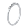 Thumbnail Image 1 of 0.07 CT. T.W. Diamond Scatter Five Stone Stackable Band in 10K White Gold