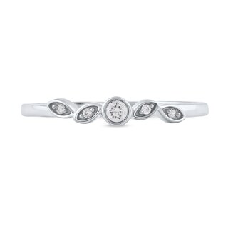 0.07 CT. T.W. Diamond Scatter Five Stone Stackable Band in 10K Gold