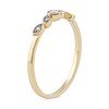 Thumbnail Image 2 of 0.07 CT. T.W. Diamond Scatter Five Stone Stackable Band in 10K Gold