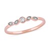 Thumbnail Image 1 of 0.07 CT. T.W. Diamond Scatter Five Stone Stackable Band in 10K Rose Gold