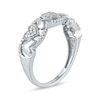 0.15 CT. T.W. Diamond Alternating Heart Ring in 10K Gold