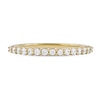 Thumbnail Image 2 of 0.25 CT. T.W. Diamond Scallop Edge Stackable Band in 10K Gold