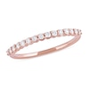 Thumbnail Image 0 of 0.25 CT. T.W. Diamond Scallop Edge Stackable Band in 10K Rose Gold